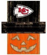 Kansas City Chiefs Pumpkin Head Sign