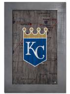 Kansas City Royals 11" x 19" City Map Framed Sign