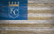 Kansas City Royals 11" x 19" Distressed Flag Sign
