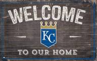 Kansas City Royals 11" x 19" Welcome to Our Home Sign