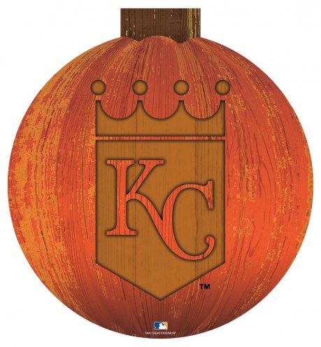 Kansas City Royals 12&quot; Halloween Pumpkin Sign