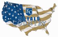 Kansas City Royals 15" USA Flag Cutout Sign