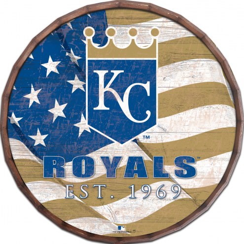 Kansas City Royals 16&quot; Flag Barrel Top
