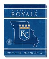 Kansas City Royals 16" x 20" Coordinates Canvas Print