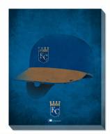 Kansas City Royals 16" x 20" Ghost Helmet Canvas Print