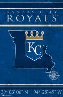 Kansas City Royals 17" x 26" Coordinates Sign