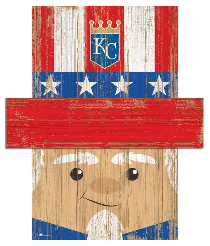 Kansas City Royals 19&quot; x 16&quot; Patriotic Head