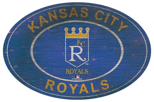 Kansas City Royals 46&quot; Heritage Logo Oval Sign