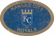 Kansas City Royals 46" Team Color Oval Sign