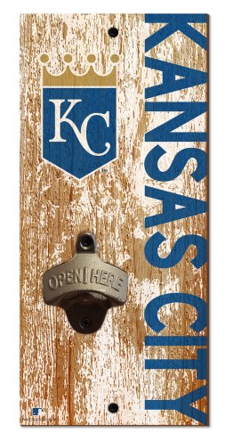 Kansas City Royals 6&quot; x 12&quot; Distressed Bottle Opener