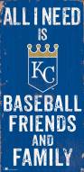 Kansas City Royals 6" x 12" Friends & Family Sign