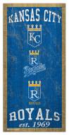 Kansas City Royals 6" x 12" Heritage Sign