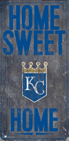 Kansas City Royals 6&quot; x 12&quot; Home Sweet Home Sign