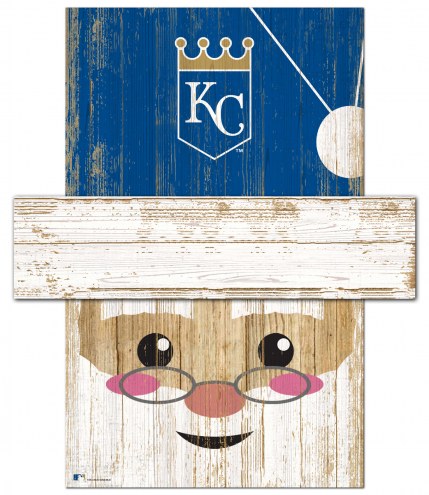 Kansas City Royals 6&quot; x 5&quot; Santa Head