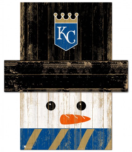 Kansas City Royals 6&quot; x 5&quot; Snowman Head
