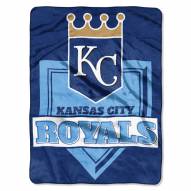 Kansas City Royals Home Plate Raschel Blanket