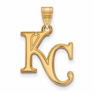 Kansas City Royals Sterling Silver Gold Plated Large Pendant