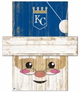 Kansas City Royals Santa Head Sign