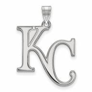 Kansas City Royals Sterling Silver Extra Large Pendant