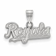 Kansas City Royals Sterling Silver Small Pendant