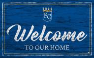 Kansas City Royals Team Color Welcome Sign
