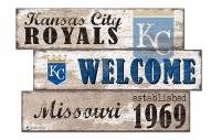Kansas City Royals Welcome 3 Plank Sign