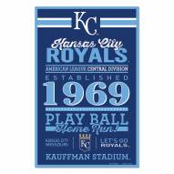 Kansas City Royals Established Wood Sign