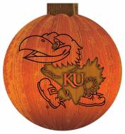 Kansas Jayhawks 12" Halloween Pumpkin Sign