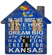 Kansas Jayhawks 12" House Sign