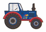 Kansas Jayhawks 12" Tractor Cutout Sign