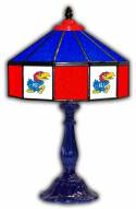 Kansas Jayhawks 21" Glass Table Lamp