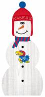 Kansas Jayhawks 31" Snowman Leaner