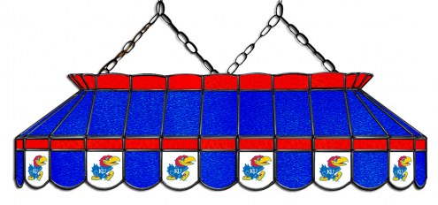 Kansas Jayhawks 40&quot; Stained Glass Pool Table Light