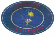 Kansas Jayhawks 46" Heritage Logo Oval Sign