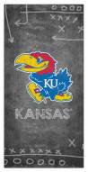 Kansas Jayhawks 6" x 12" Chalk Playbook Sign
