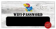 Kansas Jayhawks 6" x 12" Wifi Password Sign