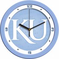 Kansas Jayhawks Baby Blue Wall Clock