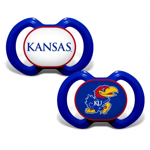 Kansas Jayhawks Baby Pacifier 2-Pack