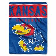 Kansas Jayhawks Basic Plush Raschel Blanket