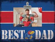 Kansas Jayhawks Best Dad Clip Frame