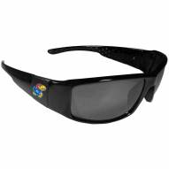 Kansas Jayhawks Black Wrap Sunglasses