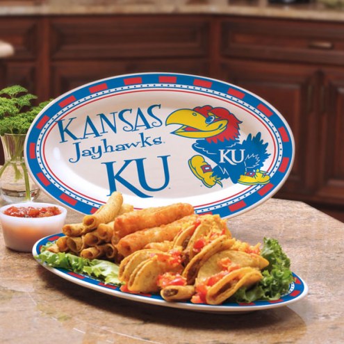 Kansas Jayhawks Ceramic Serving Platter
