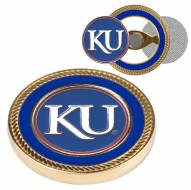 Kansas Jayhawks Challenge Coin with 2 Ball Markers