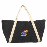 Kansas Jayhawks Chevron Stitch Weekender Bag