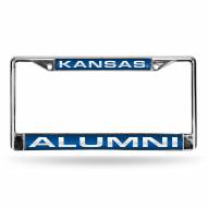 Kansas Jayhawks Chrome Alumni License Plate Frame