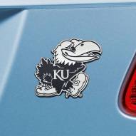 Kansas Jayhawks Chrome Metal Car Emblem