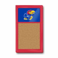 Kansas Jayhawks Cork Note Board