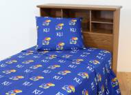 Kansas Jayhawks Dark Bed Sheets