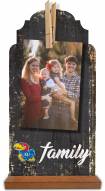 Kansas Jayhawks Family Tabletop Clothespin Picture Holder