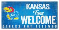Kansas Jayhawks Fans Welcome Sign